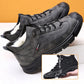 🔥Last Day Sale 50% OFF🎁Men's Faux Wool Lining Leather Sneaker
