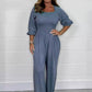 🌸Spring Specials 49% OFF🌸 Women's Elastic Waist Summer Jumpsuit