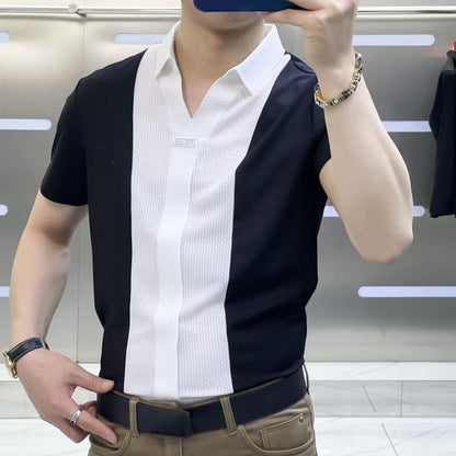 🎁Hot Sale 60% OFF⏳Men's Summer Business Casual Patchwork Shirt