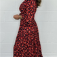 🔥LAST DAY SALE 49% OFF✨️Women Printed Sexy Deep V-neck Dress