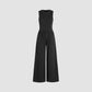 🔥Hot Sell 49% OFF 🔥Women’s Solid Sleeveless Wide Leg Jumpsuit
