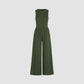 🔥Hot Sell 49% OFF 🔥Women’s Solid Sleeveless Wide Leg Jumpsuit