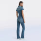 Skinny Bootcut Denim Jumpsuit