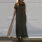 💃Women’s Cowl Neck Cotton and Linen Casual Dress