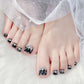 🔥Hot Sale 50% OFF 🔥Delicate Glitter False Toe Nails Kit