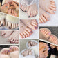 🔥Hot Sale 50% OFF 🔥Delicate Glitter False Toe Nails Kit