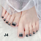 🔥Hot Sale 50% OFF 🔥Delicate Glitter False Toe Nails Kit