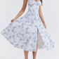 🌸Spring Specials 49% OFF🌸Strapless dress with floral print at the waist🌺