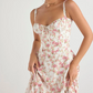 💕Spring Specials 49% OFF💕Strapless dress with floral print at the waist🌸