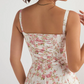 🌸Spring Specials 49% OFF🌸Strapless dress with floral print at the waist🌺