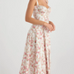 🌸Spring Specials 49% OFF🌸Strapless dress with floral print at the waist🌺