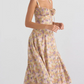 🌸Spring Specials 49% OFF🌸Strapless dress with floral print at the waist🌺