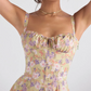 🌸Spring Specials 49% OFF🌸Strapless dress with floral print at the waist🌺