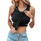 💖LAST DAY SPECIAL PRICE: ￡8.99!!💖Ribbed Stretchy Tank Top with Shelf Bra