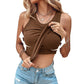 💖LAST DAY SPECIAL PRICE: ￡8.99!!💖Ribbed Stretchy Tank Top with Shelf Bra