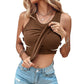 💖LAST DAY SPECIAL PRICE: ￡8.99!!💖Ribbed Stretchy Tank Top with Shelf Bra
