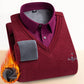 🎁Early Winter Sale 49% Off🔥Men's Thermal Fleece Lined Double Layer Sweater