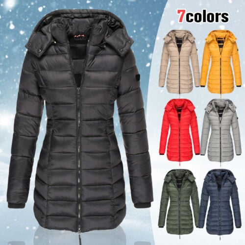 🎁Early Winter Sale 49% Off🔥Winter women's mid-length padded jacket warm  hooded jacket【FREE SHIPPING】