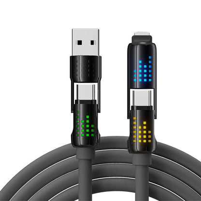 4-in-1 Fast Charging Data Cable with Breathing Light