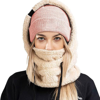 🔥Early Winter Discount-49% OFF⏰Unisex Sherpa Hood Ski Mask☃️☃️