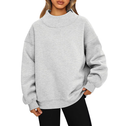 Women's Oversized Mock Neck Sweatshirt