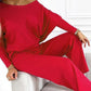 🌷Last Day Promotion 49% Off✨Women's Solid Color Drop Shoulder Pullover and Loose Pants Set