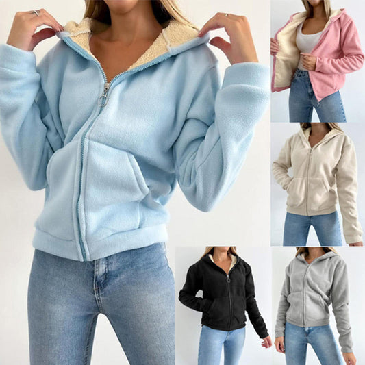 🎁Winter Hot Sale 49% OFF🔥Women's Lined Zip-Up Hoodies💥BUY 2 FREE SHIPPING