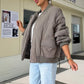 🎁Last Day Sale 49% Off🔥Solid Color Loose Thick Warm Bomber Jacket
