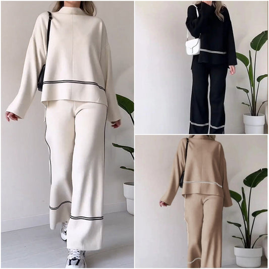 🎁Hot Sell 49% Off🔥Women's Knitted Lounge Set with Micro-Flared Pants💥Free Shipping