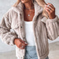 🎁Last Day 49% Off🔥Turn-down Collar Buttoned Teddy Jacket💥Buy 2 Free Shipping