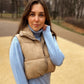 🎁Last Day 49% Off🔥Women's Solid High Neck Zip Up Puffer Vest