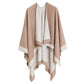 🎁Last Day Promotion 49% Off🔥Women's Elegant Color Block Poncho Wrap for Fall & Winter