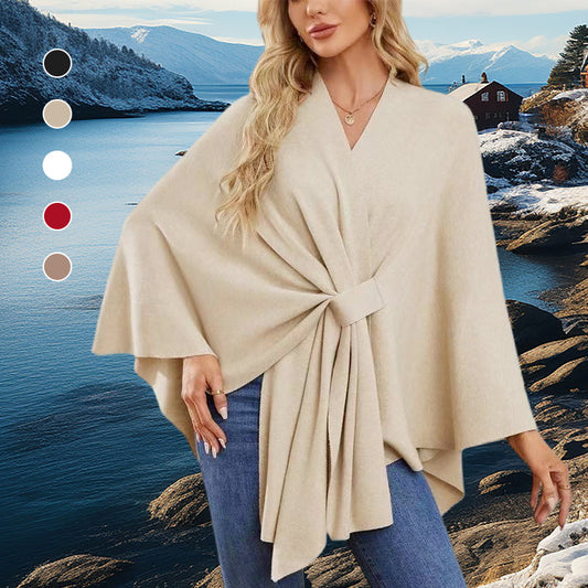 🎁Hot Sell 49% Off🔥Elegant Shawl Wraps Soft Open Front Poncho Sweater