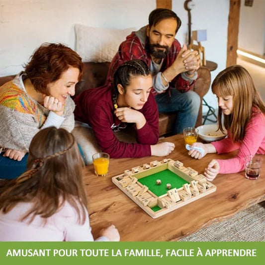 🔥Limited Time Promotion 49% OFF🔥FUN FAMILY GAMES - Shut The Box Board Game