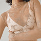 🔥Black Friday Promotion 49%OFF🔥Women's Floral Sheer Lace Layering Top with Thumb Hole