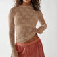 🔥Black Friday Promotion 49%OFF🔥Women's Floral Sheer Lace Layering Top with Thumb Hole