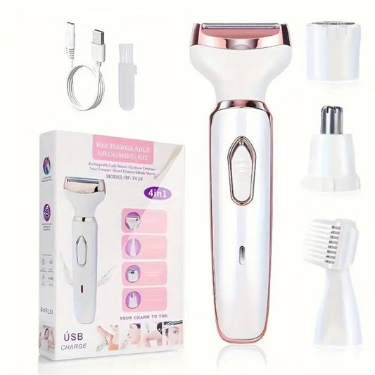 🔥BLACK FRIDAY SALE 49% OFF!🔥4-In-1 Electric Cordless Lady Body Hair Shaver