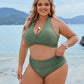 🔥Last Day Special Price £12.99!!💥-👙Tummy Control Bathing Suits Modest High Waisted Bikini Sets
