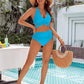🔥Last Day Special Price £12.99!!💥-👙Tummy Control Bathing Suits Modest High Waisted Bikini Sets