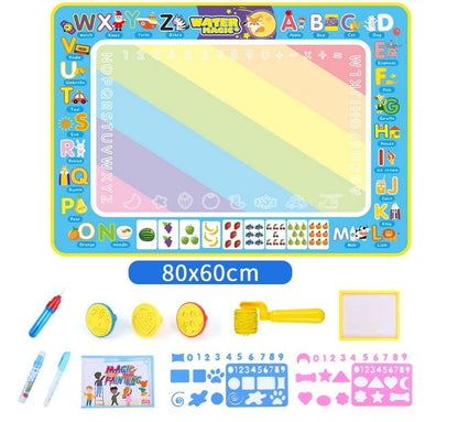 🔥Last Day Promotion 50% OFF🎁Water Doodle Mat ,Aqua Painting Drawing Mat Mess Free Learning Toy Mat