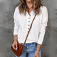🏆2025 New Arrival🍂Women's Casual Comfortable Button V-Neck Lapel Bottom Shirt