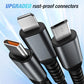 ⚡Last Day 49% OFF - Transparent Luminous 3-in-1 Super Fast Charging Cable🔥