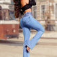 ✨HOT SALE 49% OFF👖Women's Butt Lifting Bootcut Jeans High Waisted Wide Leg Baggy Jean