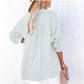 🏆🏆🔥Last Day Sale 50%🔥🌸🌸Women’s Casual Gauze Button Neck Long Sleeve Blouse