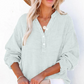 🏆🏆🔥Last Day Sale 50%🔥🌸🌸Women’s Casual Gauze Button Neck Long Sleeve Blouse