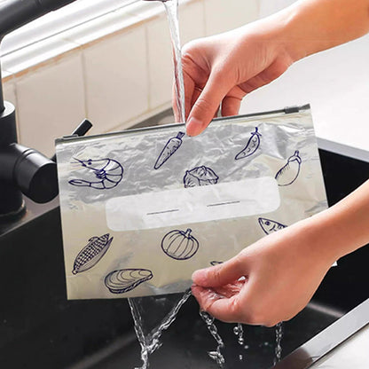 ⏰Hot Sale 50%🥦Reusable Aluminum Foil Sealable Storage Bags🍅