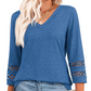✨HOT SALE 49% OFF👚2025 New Women‘s 3/4 Length Sleeve Tops Trendy V Neck T Shirts