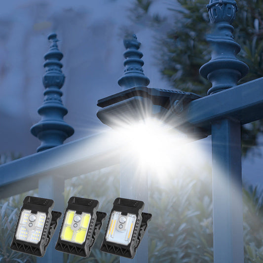 🌿 Solar clip light with motion sensor – 🔥Buy 2 get 1 free! Perfect for gardens, balconies, and patios! 🏡✨