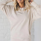 🔥Limited Sale 50%OFF👚Women's Pocketed Pullover with Ribbed Pattern