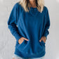 🔥Limited Sale 50%OFF👚Women's Pocketed Pullover with Ribbed Pattern